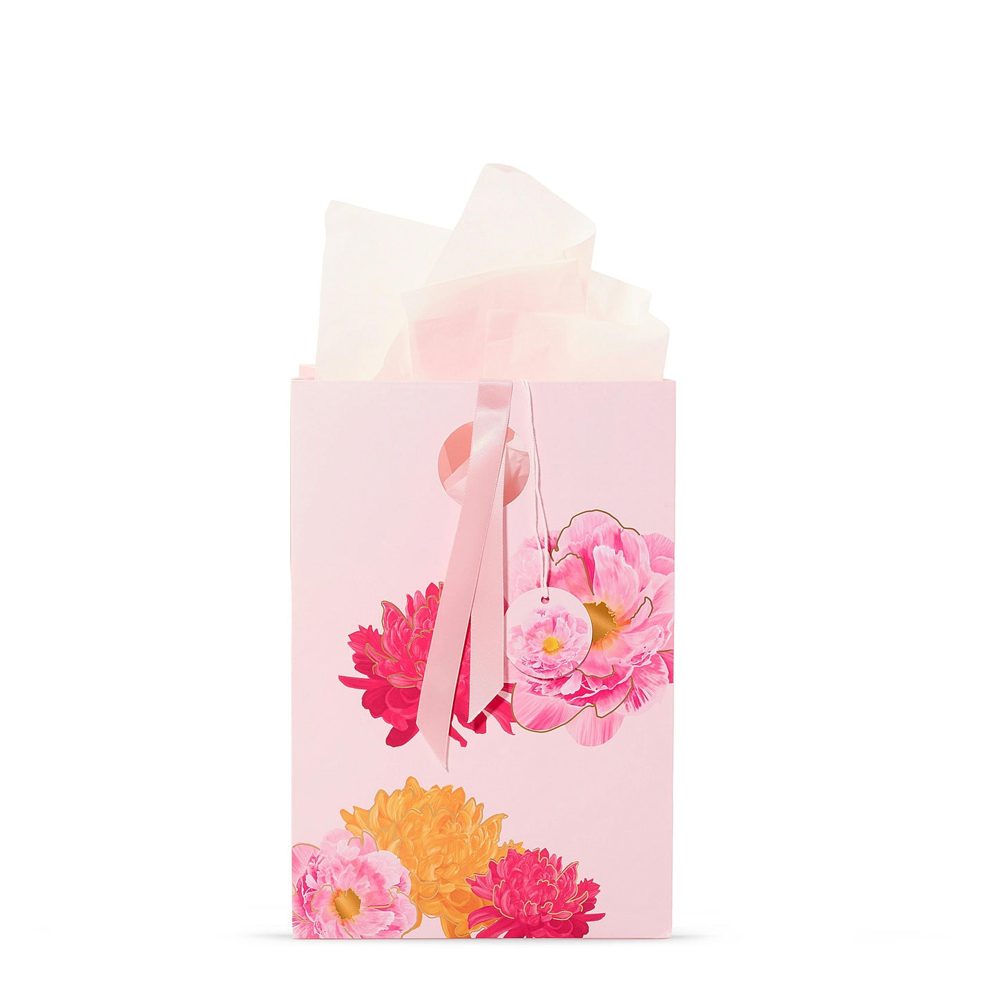 Pink Peony Floral Gift Bag SQ7