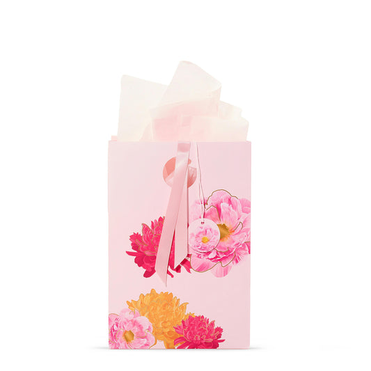 Pink Peony Floral Gift Bag SQ7