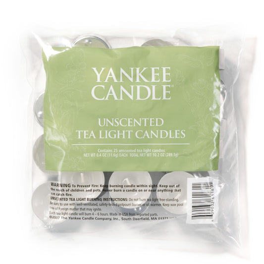 Unscented Tea Light Candles ON6